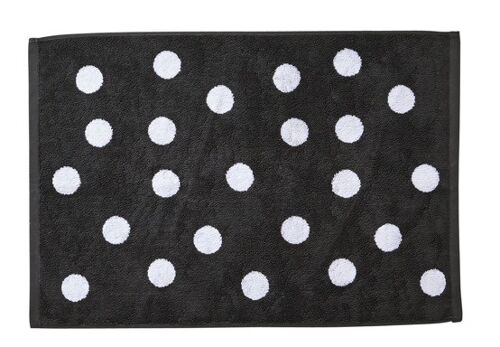 DAILY SHAPES DOTS Badvorleger 50x70cm Anthracite/Bright White