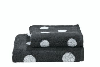 Tapis de bain DAILY SHAPES DOTS 50x70cm Anthracite/Blanc brillant 2