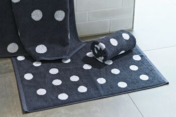 Tapis de bain DAILY SHAPES DOTS 50x70cm Anthracite/Blanc brillant 3