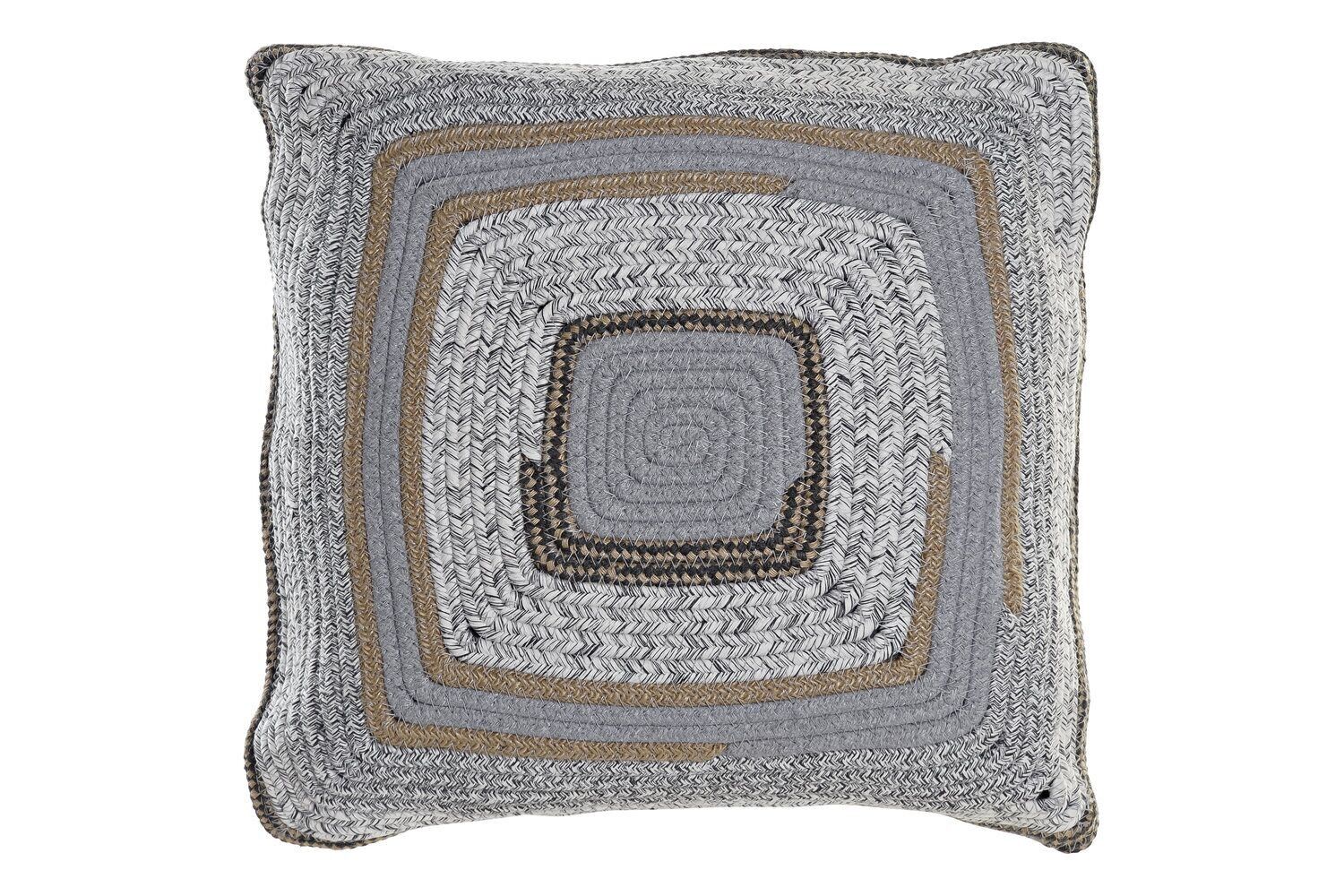 COTTON JUTE CUSHION 40X10X40 918 GR KG GRAY TX192277