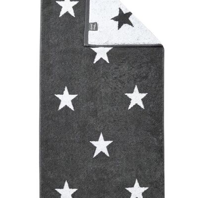 Serviette DAILY SHAPES STARS 50x100cm Anthracite/Blanc brillant