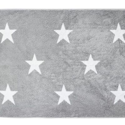 Alfombras de baño DAILY SHAPES STARS 50x70cm Plata / Blanco Brillante
