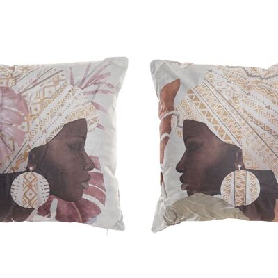 POLYESTER CUSHION 45X10X45 450GR, AFRICAN 2 ASSORTED. TX193781