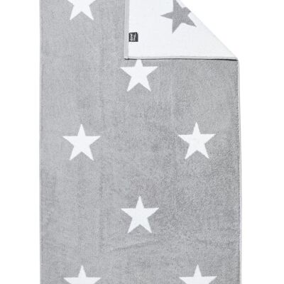 Asciugamano doccia DAILY SHAPES STARS 70x140 cm Argento / Bianco Brillante