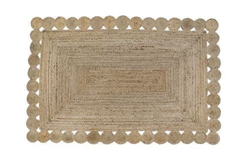 ALFOMBRA YUTE 160X230X1 2200 GSM NATURAL MARRON TX195656