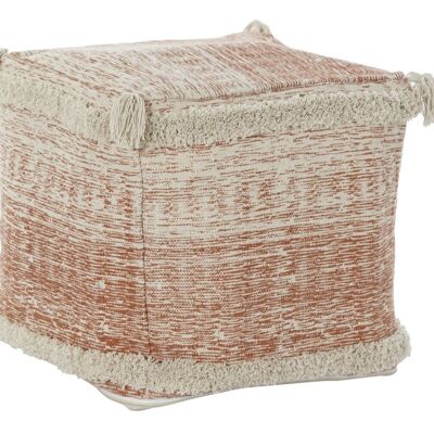 COTTON FLOOR CUSHION 40X40X40 1600 GR. FRINGES TX196710