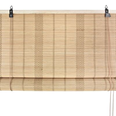 BAMBOO BLIND 90X3X175 NATURAL IKAT LIGHT BROWN TX196811