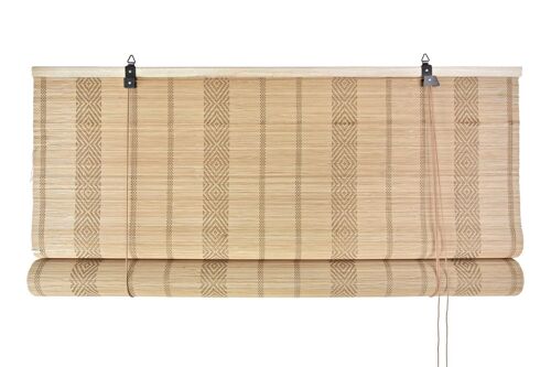 ESTOR BAMBU 120X3X175 IKAT NATURAL MARRON CLARO TX196812