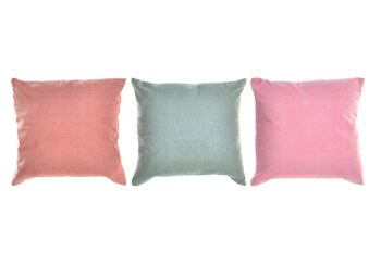 COUSSIN COTON 40X10X40 450 GR. ASSORTIMENT 3 COULEURS TX197004 1