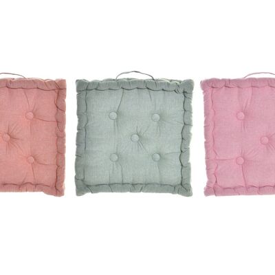 COTTON CUSHION 40X40X7 1170 GR, 3 ASSORTMENTS. TX197006