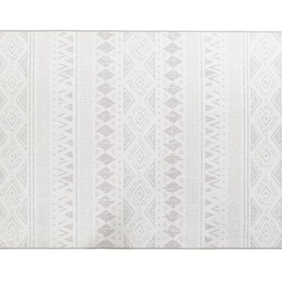 TAPIS POLYESTER 120X180X0,4 260 G/M2, IKATS GRIS TX197039