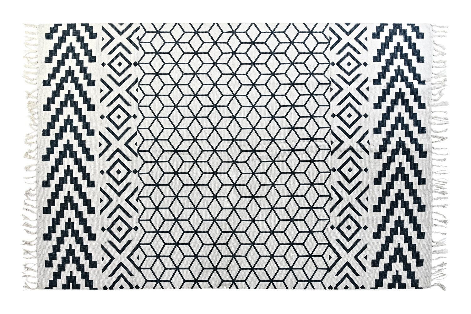 TAPPETO COTONE 160X230X1 NERO TX197493