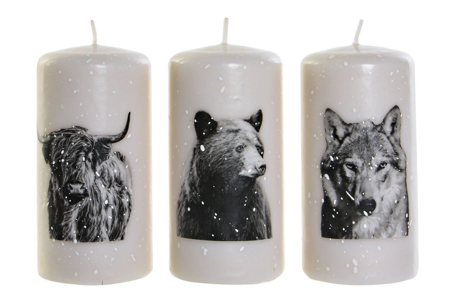 CANDELA CERA 7X7X13,5 ORSO 3 SURT. VE177051