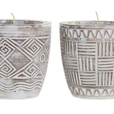 ALBASIA WAX CANDLE 15X15X15 DECAPE 2 SURT. VE185893
