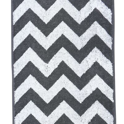 DAILY SHAPES ZIGZAG guest towel 30x50cm Anthracite/Bright White