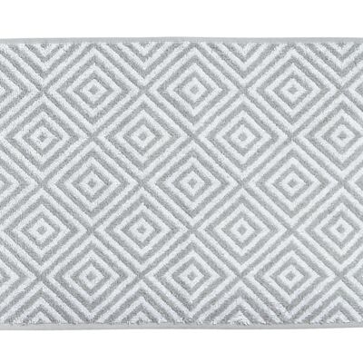 DAILY SHAPES DIAMOND guest towel 30x50cm Silver / Bright White