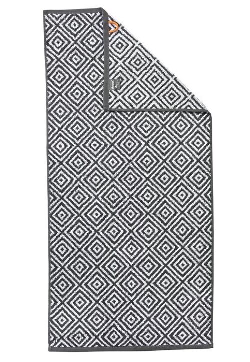 DAILY SHAPES DIAMOND Handtuch 50x100cm Anthracite/Bright White
