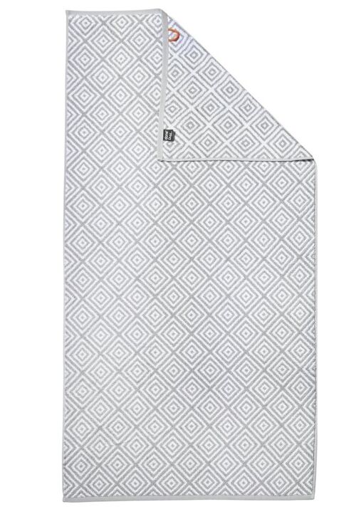 DAILY SHAPES DIAMOND Duschtuch 70x140cm Silver/Bright White