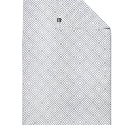 DAILY SHAPES DIAMOND shower towel 70x140cm Silver / Bright White