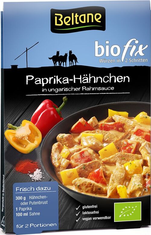 BIO Beltane Biofix Paprika Hähnchen 10er Tray