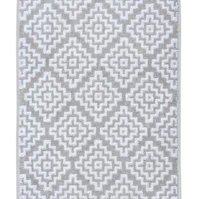 Asciugamano per ospiti DAILY SHAPES BOHO 30x50cm Argento / Bianco brillante