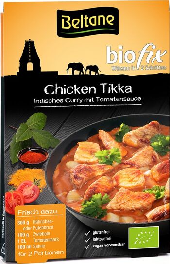 BIO Beltane Biofix Poulet Tikka 10er Plateau