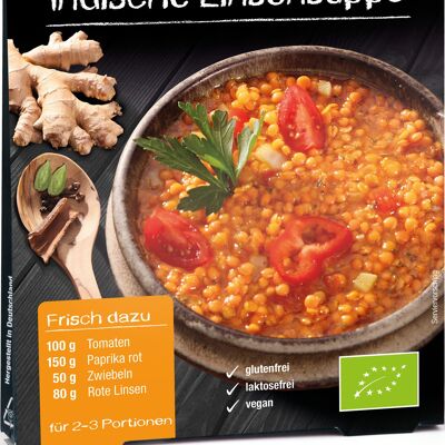 Vassoio 10er di zuppa di lenticchie indiane BIO Beltane Biofix