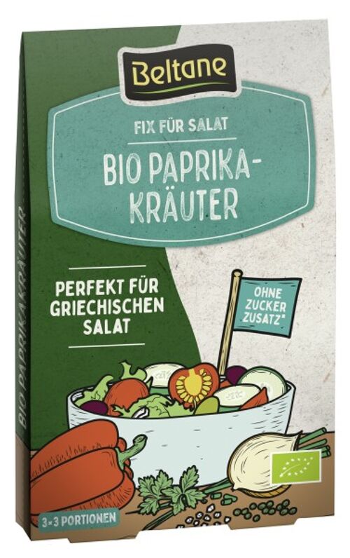 BIO Beltane Fix für Salat Paprikakräuter 10er Tray