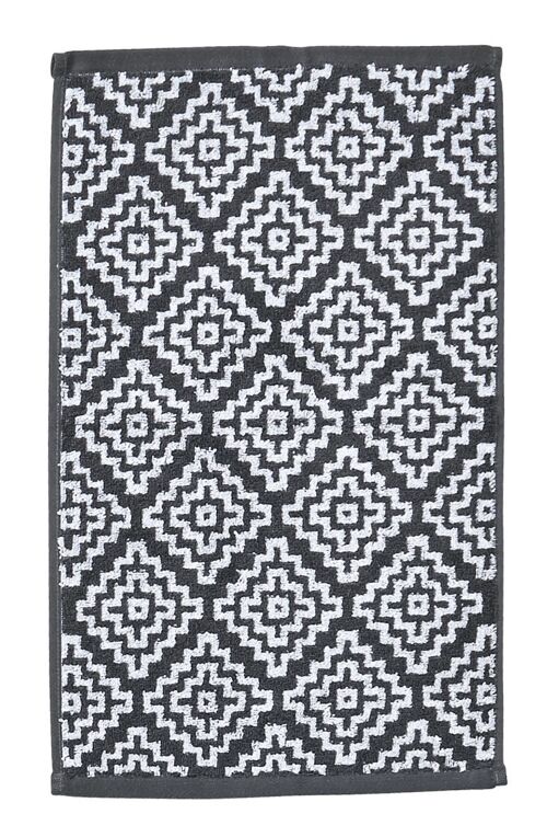 DAILY SHAPES BOHO Gästehandtuch 30x50cm Anthracite/Bright White