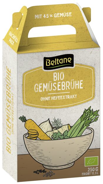 Recharge de bouillon de légumes BIO Beltane plateau 6er