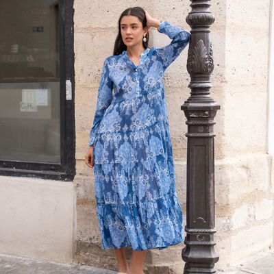 Saint-Tropez long silk dress - CK08112