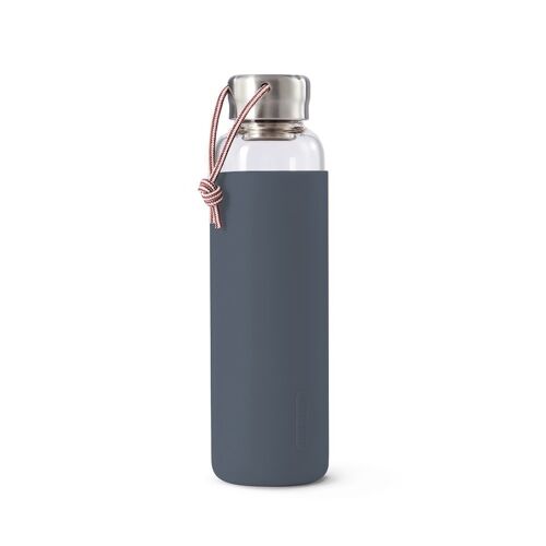 BLACK + BLUM Glass Water Bottle 600ml Ardesia