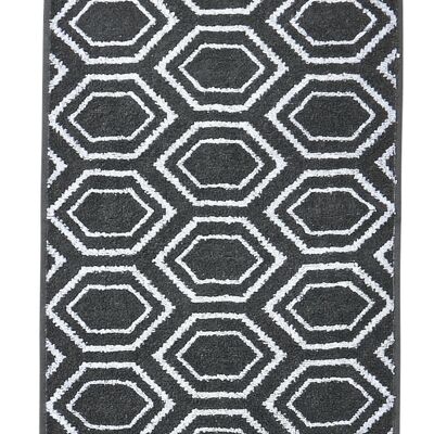 DAILY SHAPES ETHNO guest towel 30x50cm Anthracite/Bright White