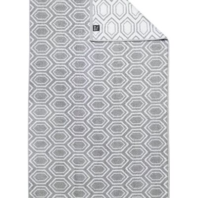 DAILY SHAPES ETHNO shower towel 70x140cm Silver / Bright White