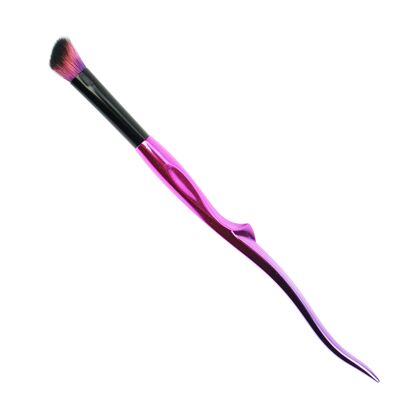 Contour brush "Pink/Black" fine synthetic hair, length 17.5 cm