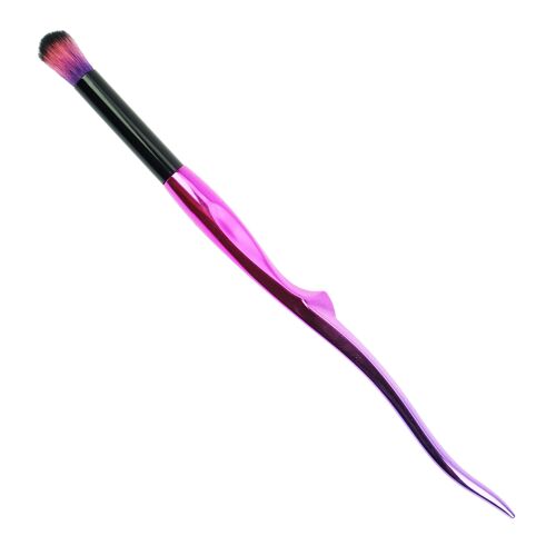 Lidschattenpinsel "Pink/Schwarz", feines Synthetik-Haar, Länge 17,5 cm