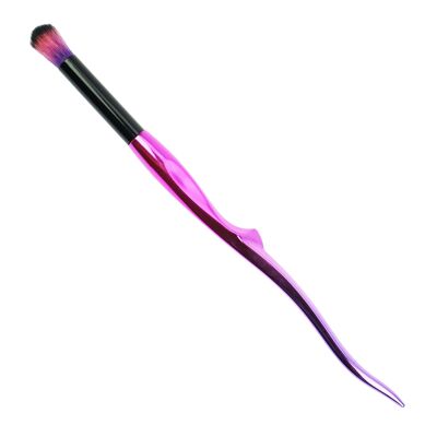 Pincel para sombra de ojos "Rosa/Negro", pelo sintético fino, longitud 17,5 cm