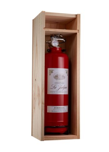 Saint Valentin - Coffret vin rouge Extincteur/ Fire extinguisher / Feuerlöscher 1