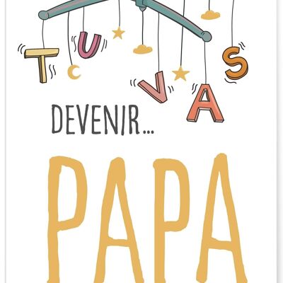 Plakat "Du wirst Papa"