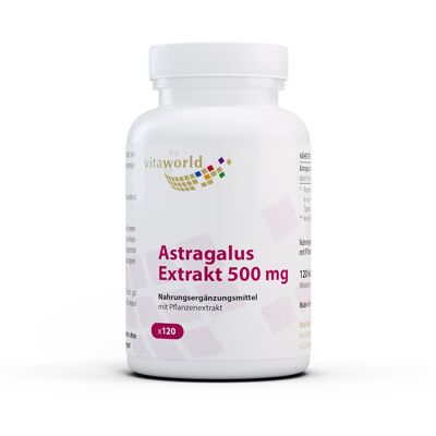 Extrait d'astragale 500 mg (120 gélules)