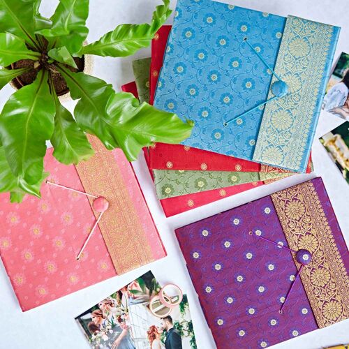 Large Sari Fabric Photo Album