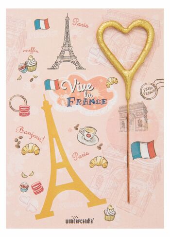 Mini carte merveille "Bonjour de FRANCE" 1
