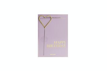 Happy Birthday Pink Deluxe Classic Wondercard 2