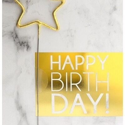 Buon compleanno Marble Marble Classic Wondercard
