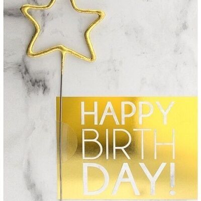 Buon compleanno Marble Marble Classic Wondercard
