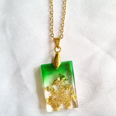 Aria Recycled Resin Necklace - Square