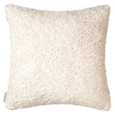 Large Boucle Cushion Cover in Off White, 55cm Square Looped Yarn Pillow