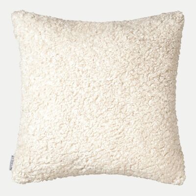 Large Boucle Cushion in Off White