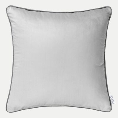 Large Light Grey Velvet Cushion Cover