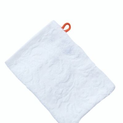 PROVENCE ORNAMENTS wash mitt 15x20cm Bright White